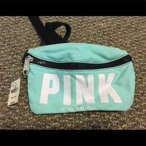 VS Pink teal fanny pack NWT